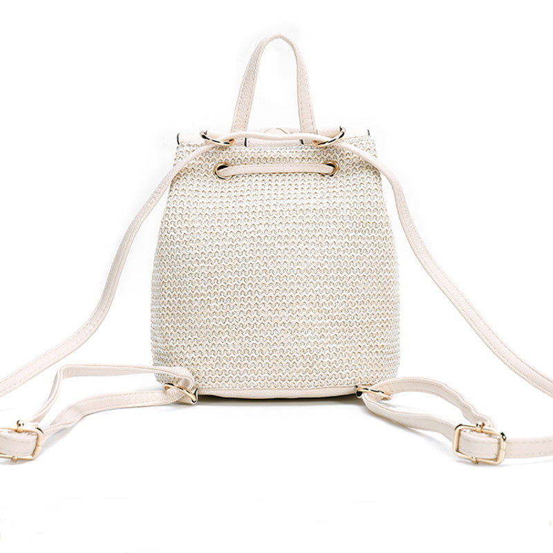 Woven Straw Backpack – Fringe & Crossbody Style