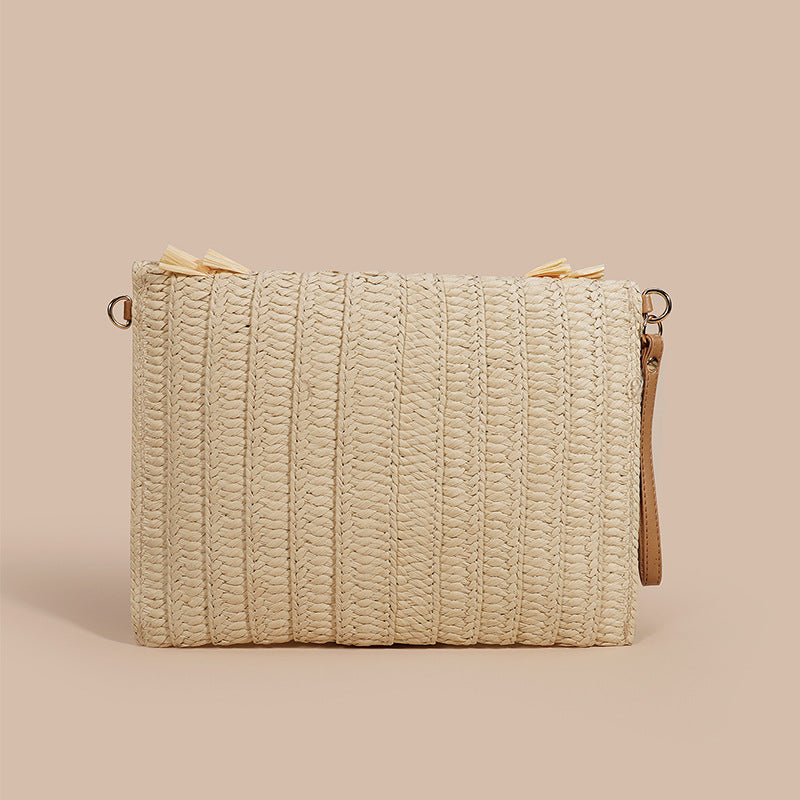 Raffia Woven Clutch – Crossbody Summer Style