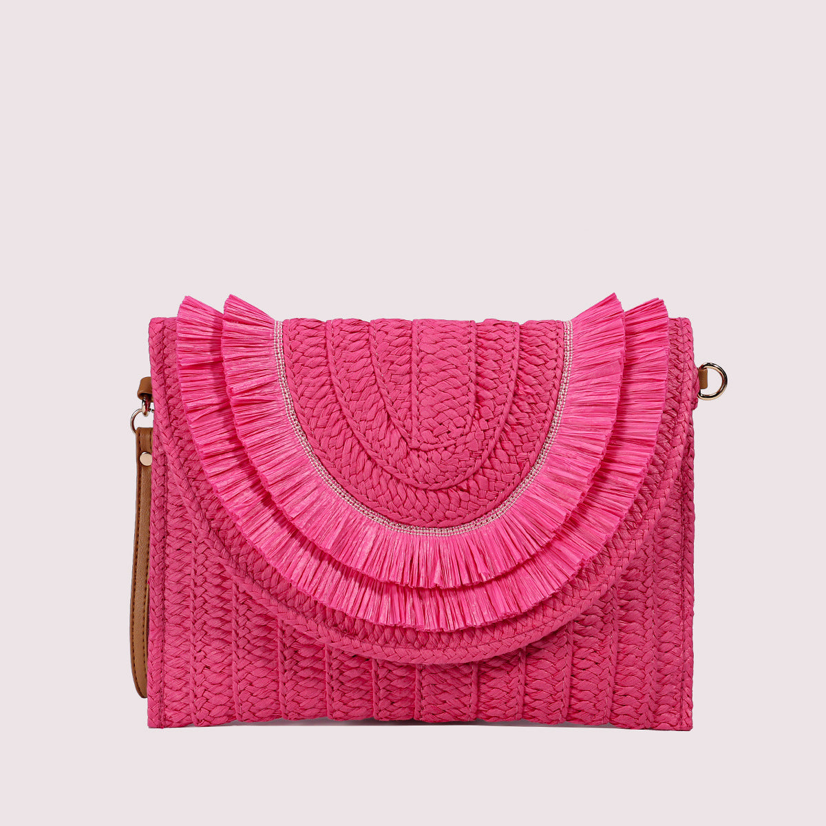 Raffia Woven Clutch – Crossbody Summer Style