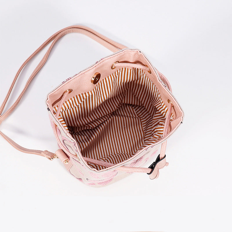 Minimalist Bucket Crossbody - Featherlight Shoulder Bag for Daily Use