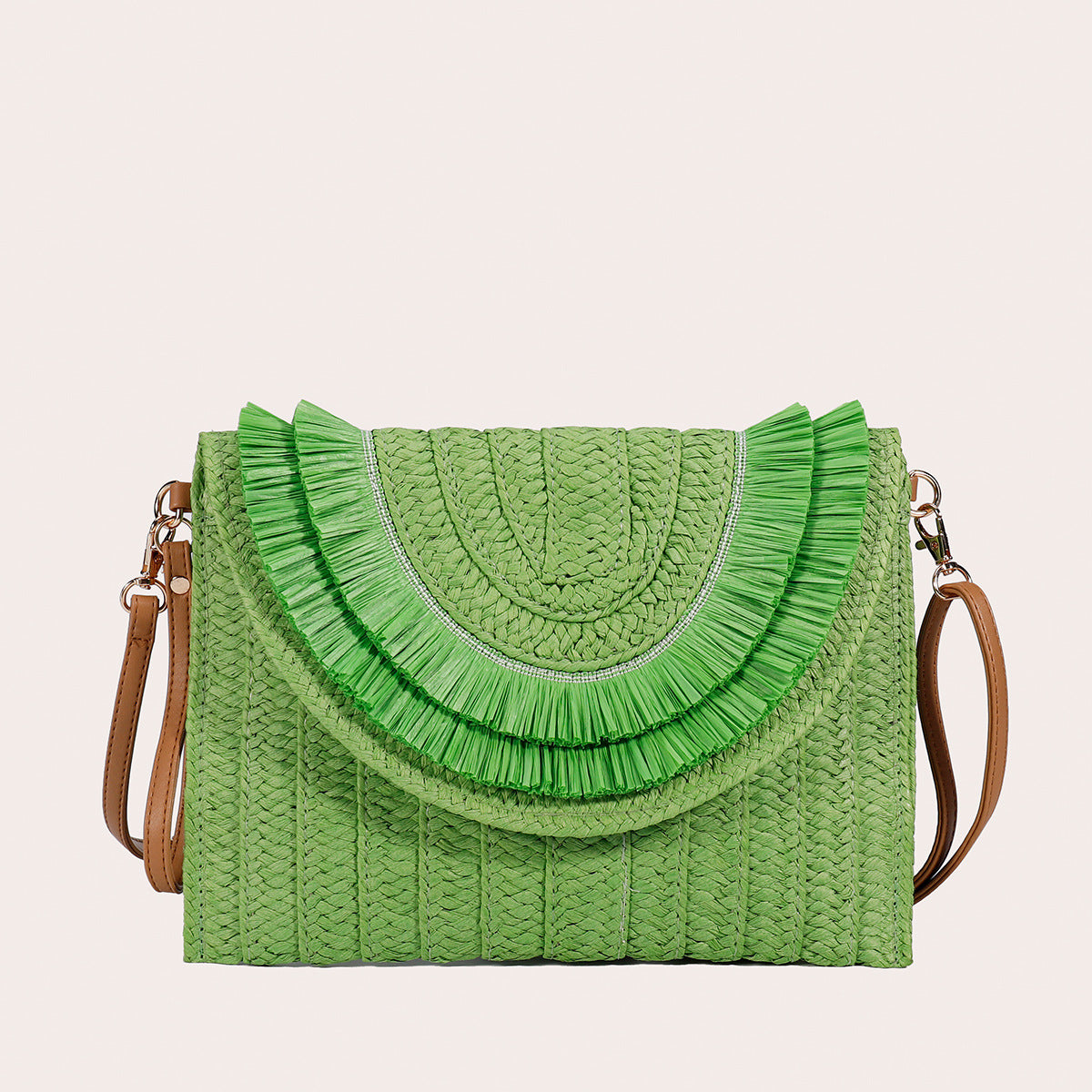 Raffia Woven Clutch – Crossbody Summer Style