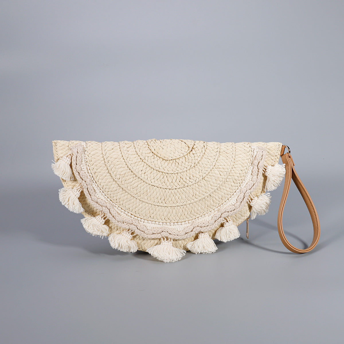 Woven Dumpling Bag – Raffia Clutch